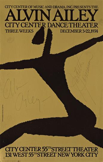 VARIOUS ARTISTS. [ALVIN AILEY POSTERS]. Group of 16 posters. Sizes vary.